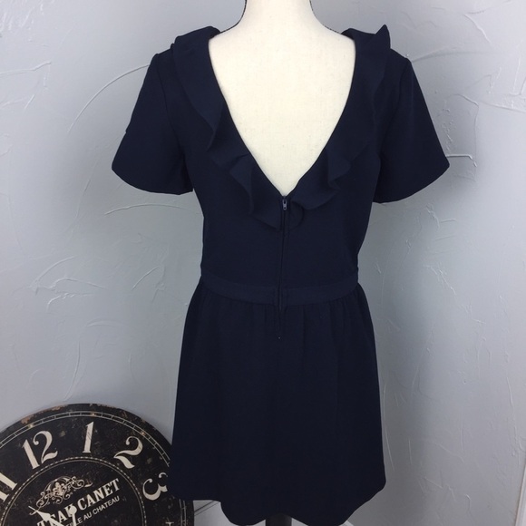 NWT Bizzbee Navy Dress with Ruffle size M - Picture 7 of 7